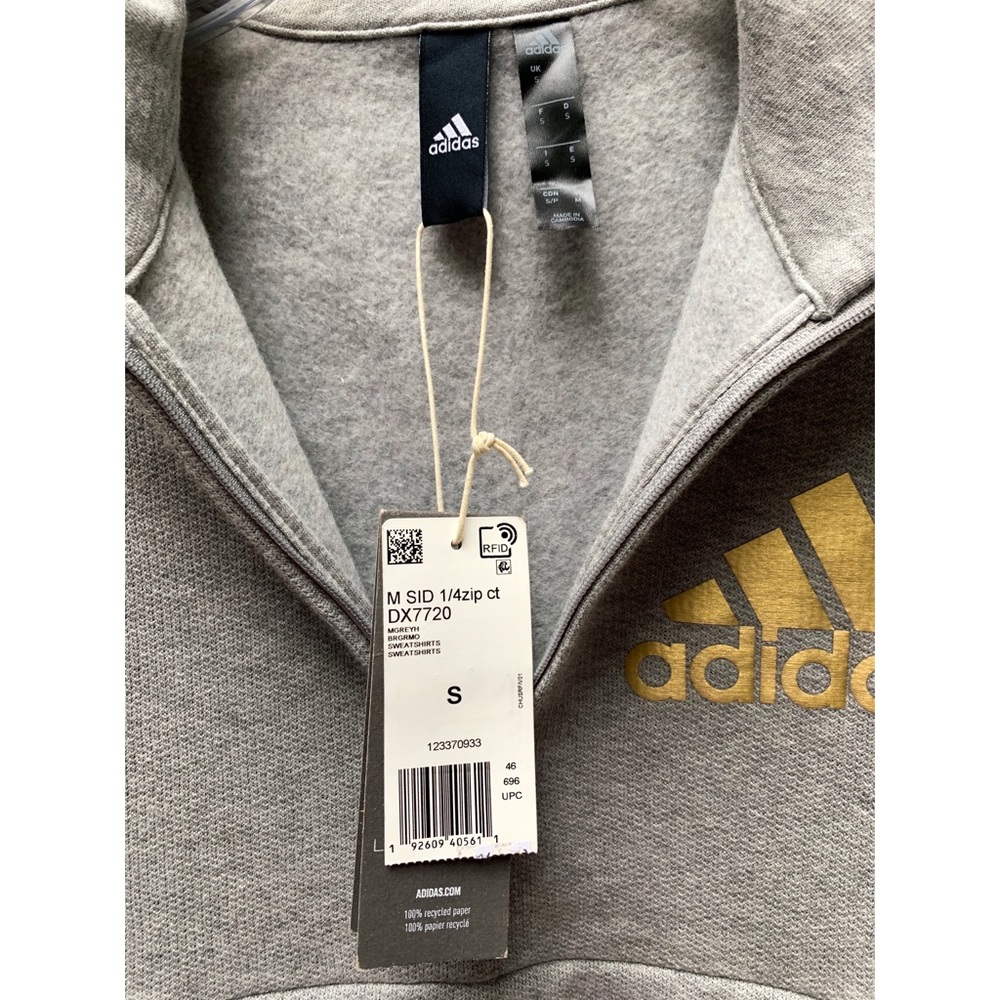 adidas 1/4 zip sweatshirt, size S - Picture 9 of 11